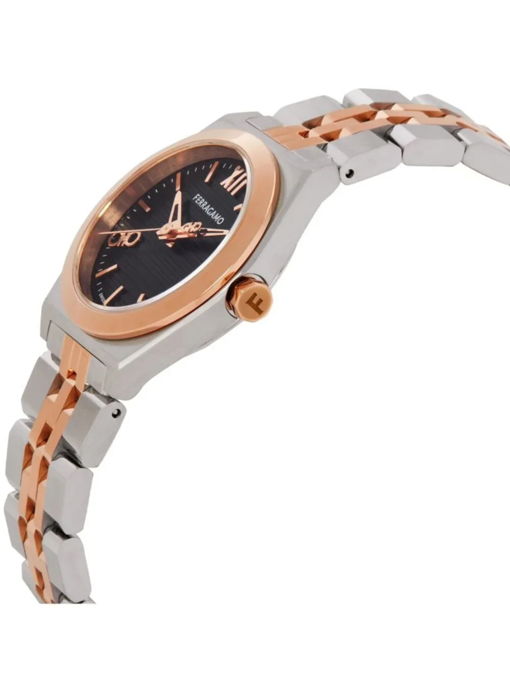 NWT Ferragamo Vega New Quartz Black Dial Ladies Watch
